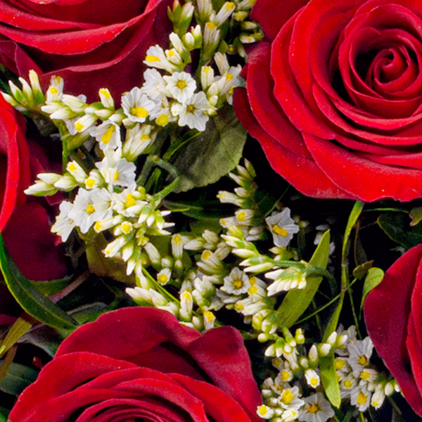 Rosenstrauß Romeo mit Vase & Ferrero Giotto 3er