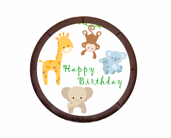 Dessert Motif Cake Zoo Animals