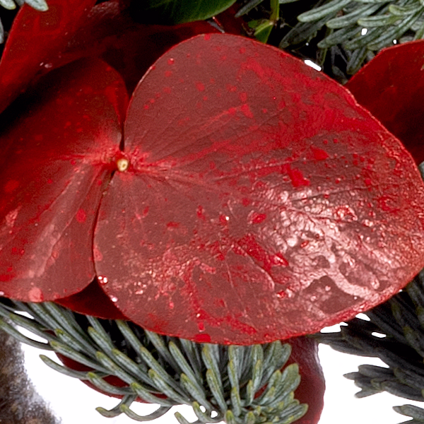 Flower Bouquet Sweet Christmas with vase & 3 Ferrero Giotto