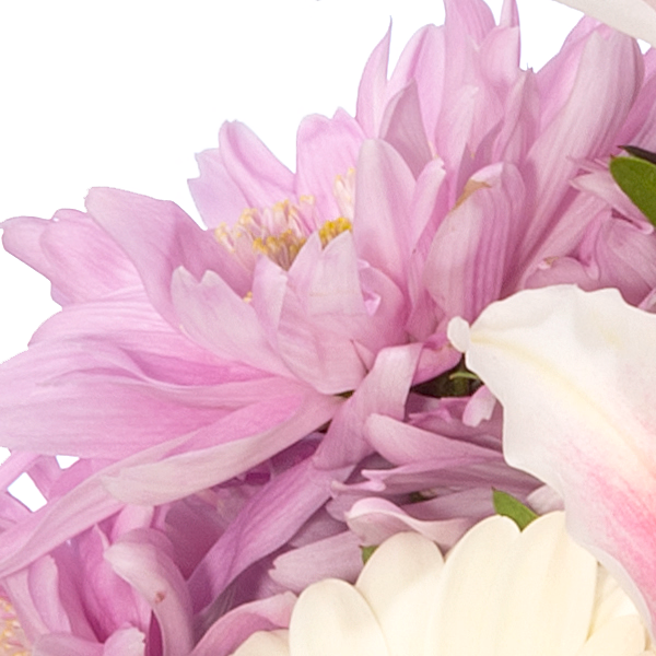 Flower Bouquet Glücksmoment with vase & 3 Ferrero Giotto