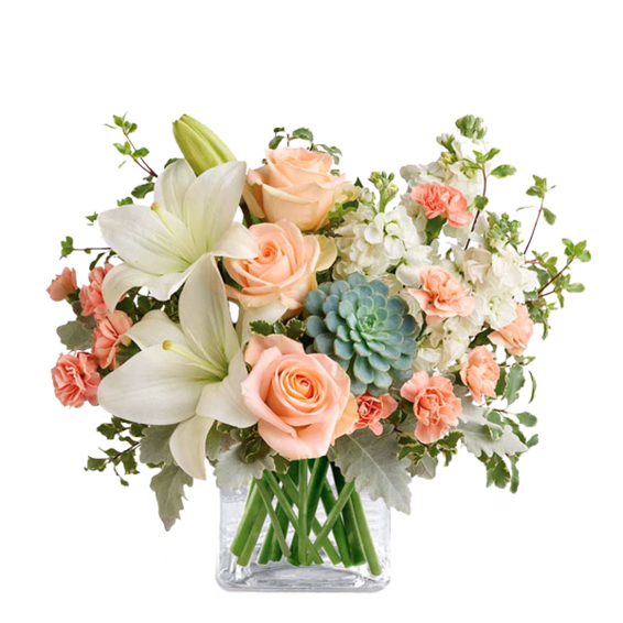 Flower Bouquet Lavender Happiness