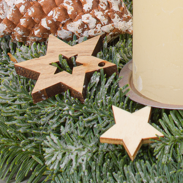 Adventskranz Winterkuss (Ø 30 cm) mit Ferrero Giotto 3er