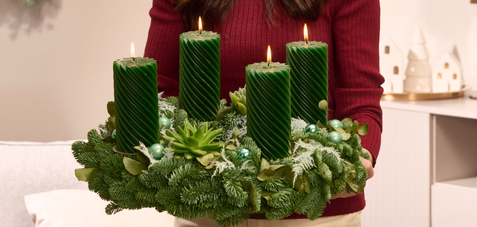 Stimmungsvolle Adventskränze