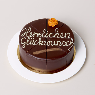 Sachertorte „Herzlichen Glückwunsch“