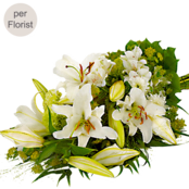 Symbathy Arrangement with lilies