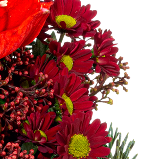 Flower Bouquet Weihnachten with vase & 3 Ferrero Giotto