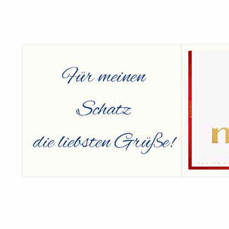 Persönliche Grußkarte mit Merci: Lieblingsmoment (250 g)