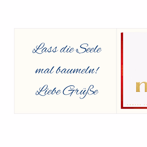 Persönliche Grußkarte mit Merci: „Kleine Auszeit für Dich“ (250 g)