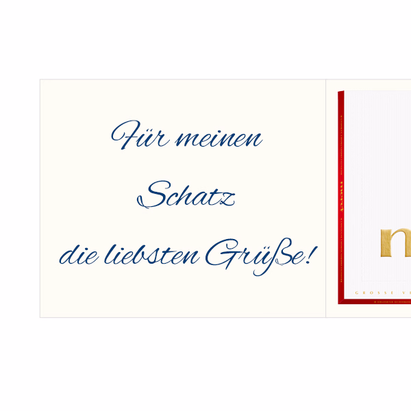 Persönliche Grußkarte mit Merci: Die liebsten Grüße (250 g)