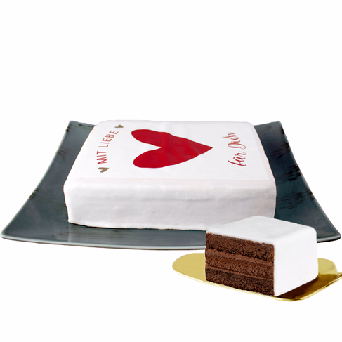 Biskuittorte „Mit Liebe für Dich“