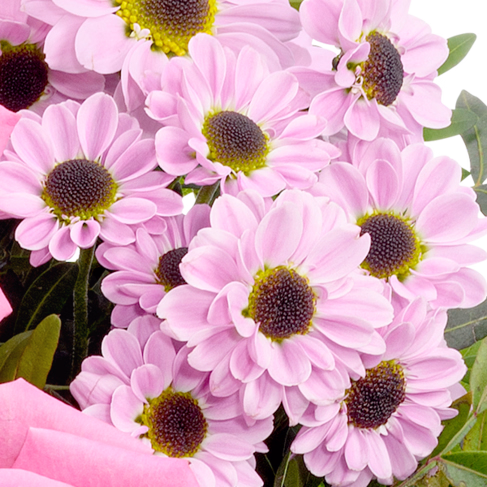 Flower Bouquet Freude with vase & 3 Ferrero Giotto