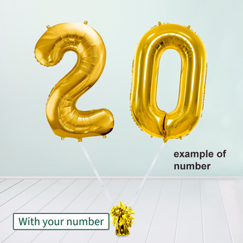 Helium Balloon Gift XXL Numbers