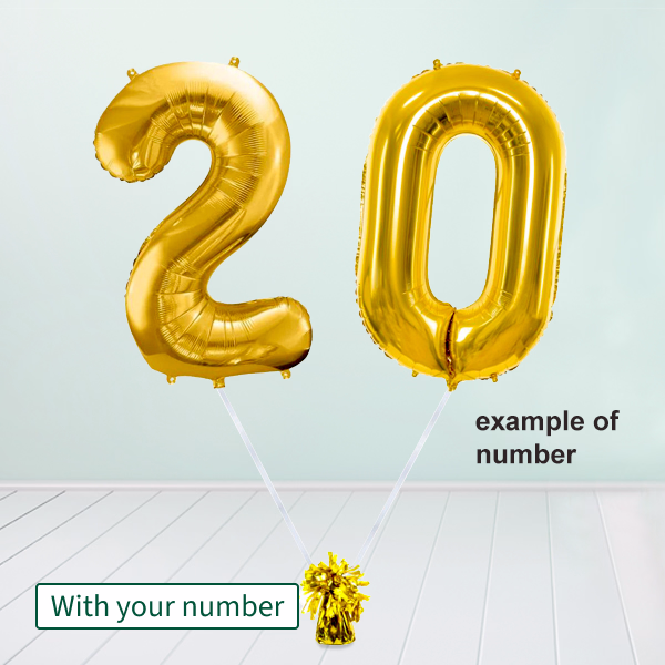 Helium Balloon Gift XXL Numbers