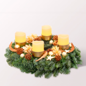 LED Wreath Shiny (Ø 30 cm) with 3 Ferrero Giotto