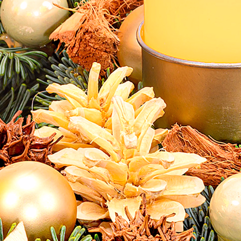 LED-Adventskranz Shiny (Ø 30 cm) mit Ferrero Giotto 3er