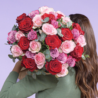 Premiumstrauß Lieblingsmensch mit Premiumvase & Ferrero Giotto 3er