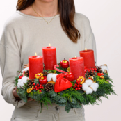 Adventskranz Adventszeit (Ø 40 cm) mit Ferrero Giotto 3er