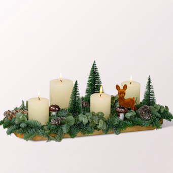 Adventsgesteck Wonderland mit Ferrero Giotto 3er