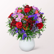 Flower Bouquet Winterlicht with vase & 3 Ferrero Giotto