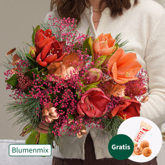 Blumenmix Winterballade mit Ferrero Giotto 3er