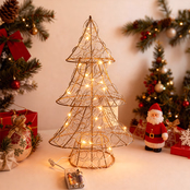 Gold Coloured LED Christmas Tree