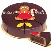 Dessert-Torte Honigkuchenmann „Frohes Fest“