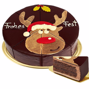 Dessert Cake Reindeer „Frohes Fest“