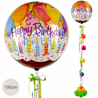 Riesenballon-Präsent Happy Birthday (190 cm)