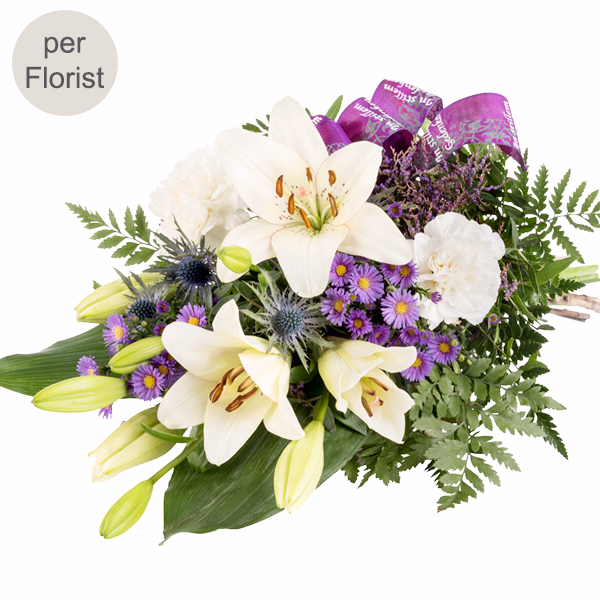 Symbathy Arrangement in white and lilac