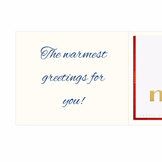 Personal greeting card with Merci: Alles Liebe (250 g)