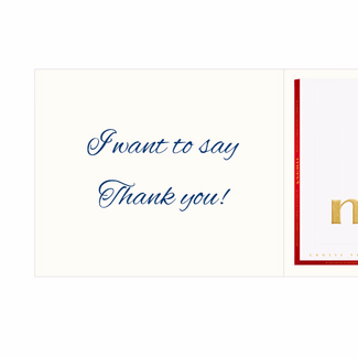 Personal greeting card with Merci: Ein kleines Dankeschön (250 g)