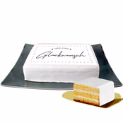 Biskuittorte „Herzlichen Glückwunsch“