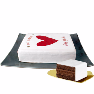 Biskuittorte „Mit Liebe für Dich“