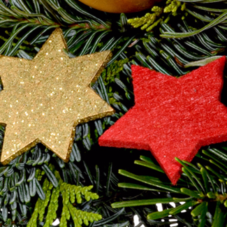 Blumenstrauß Weihnachtsmix mit Vase & Ferrero Giotto 3er