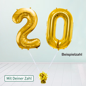 Heliumballon-Geschenk XXL-Zahlen