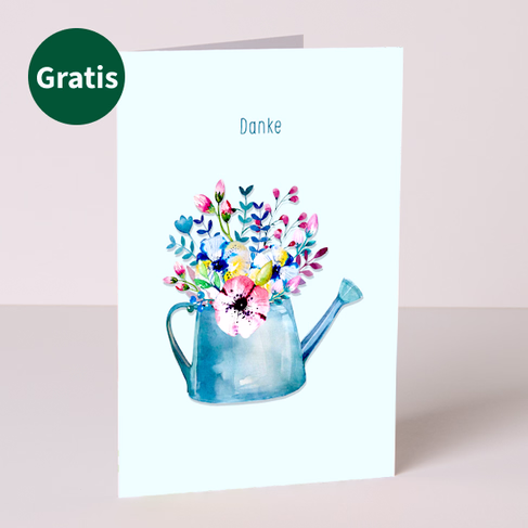 Danke-Set mit Vase & Merci