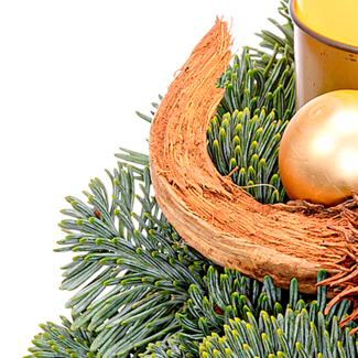 LED-Adventskranz Shiny (Ø 30 cm) mit Ferrero Giotto 3er