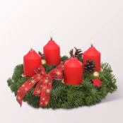 Adventskranz Klassischer Advent (Ø 30 cm) mit Ferrero Giotto 3er