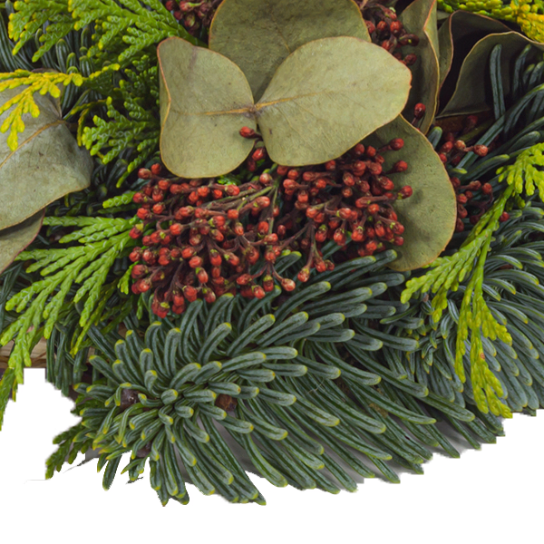 Arrangement with 1 red LED-Candle with 3 Ferrero Giotto