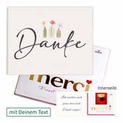 Persönliche Grußkarte mit Merci: Danke (250 g)