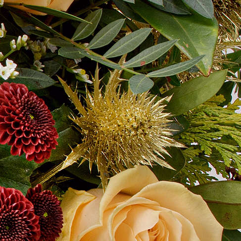 Premium Bouquet Vorfreude with Premium Vase & 3 Ferrero Giotto