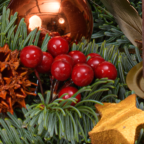 Wreath Classy (Ø 30 cm) with 3 Ferrero Giotto